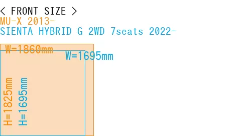#MU-X 2013- + SIENTA HYBRID G 2WD 7seats 2022-